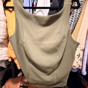 Express Olive Green Tank Top